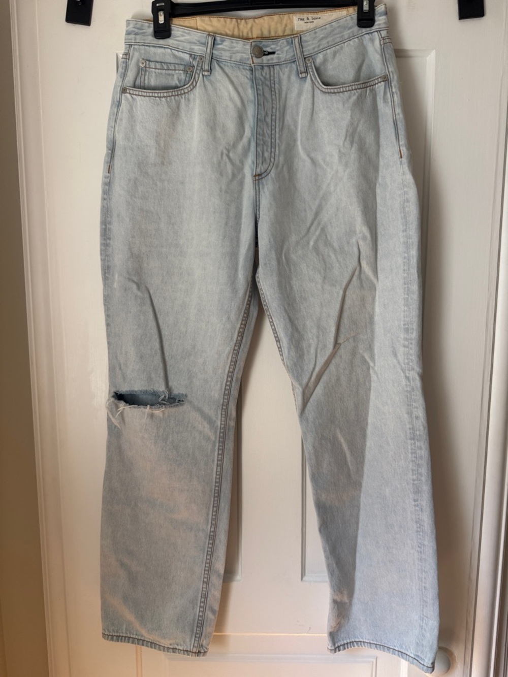 rag & bone Light Blue Women’s Straight Leg Jeans